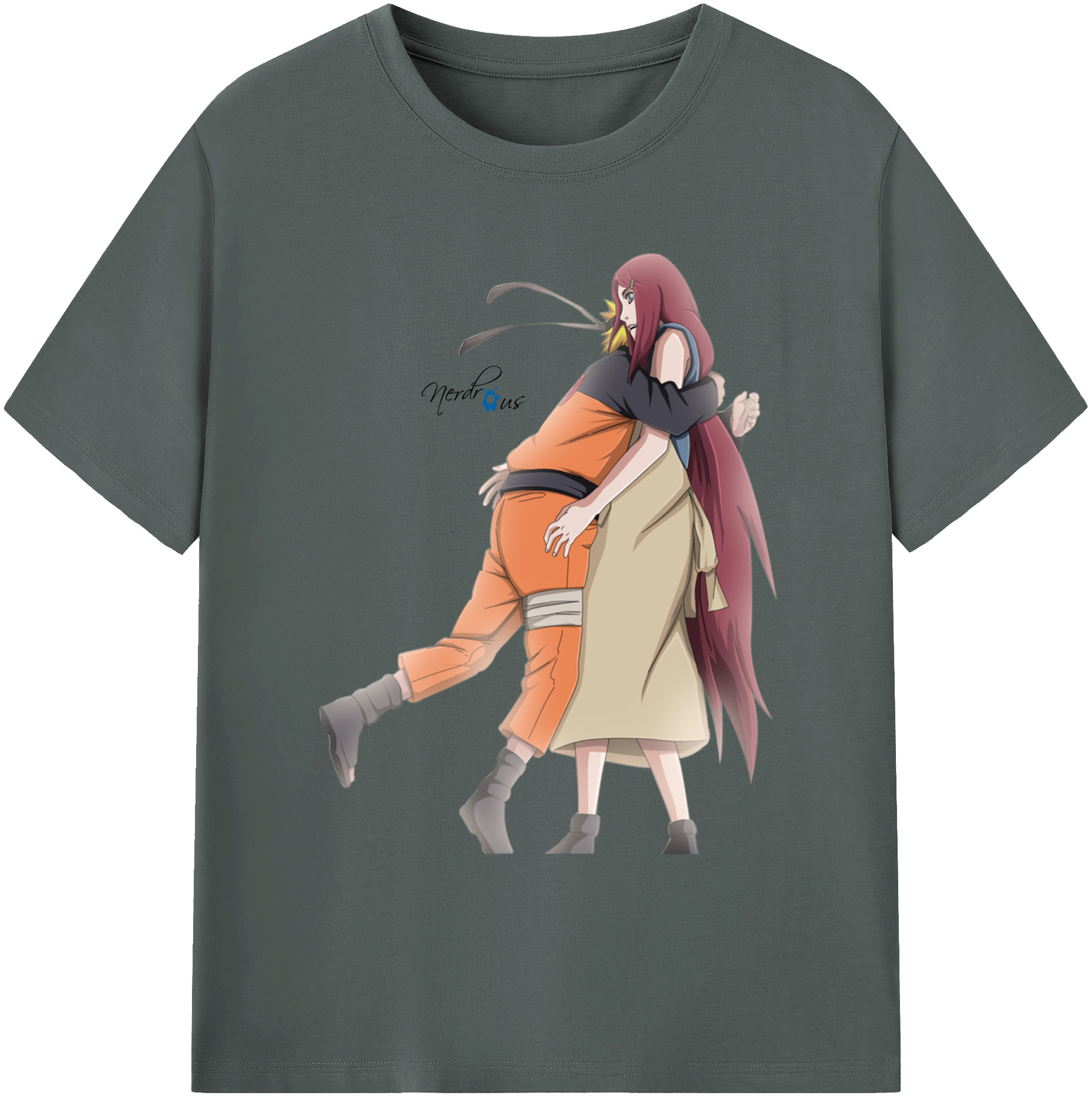 （画像用） NARUTO -ナルト- うずまき ナルト Uzumaki Naruto 綿100％ メンズ半袖Tシャツ｜肌触りやわらか＆通気性